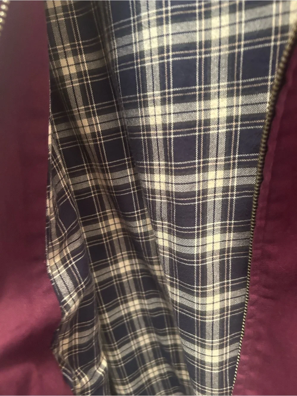 EUC Polo-Ralph Lauren 90’s Vintage Burgundy Harrington Jacket w/Brown Collar. L